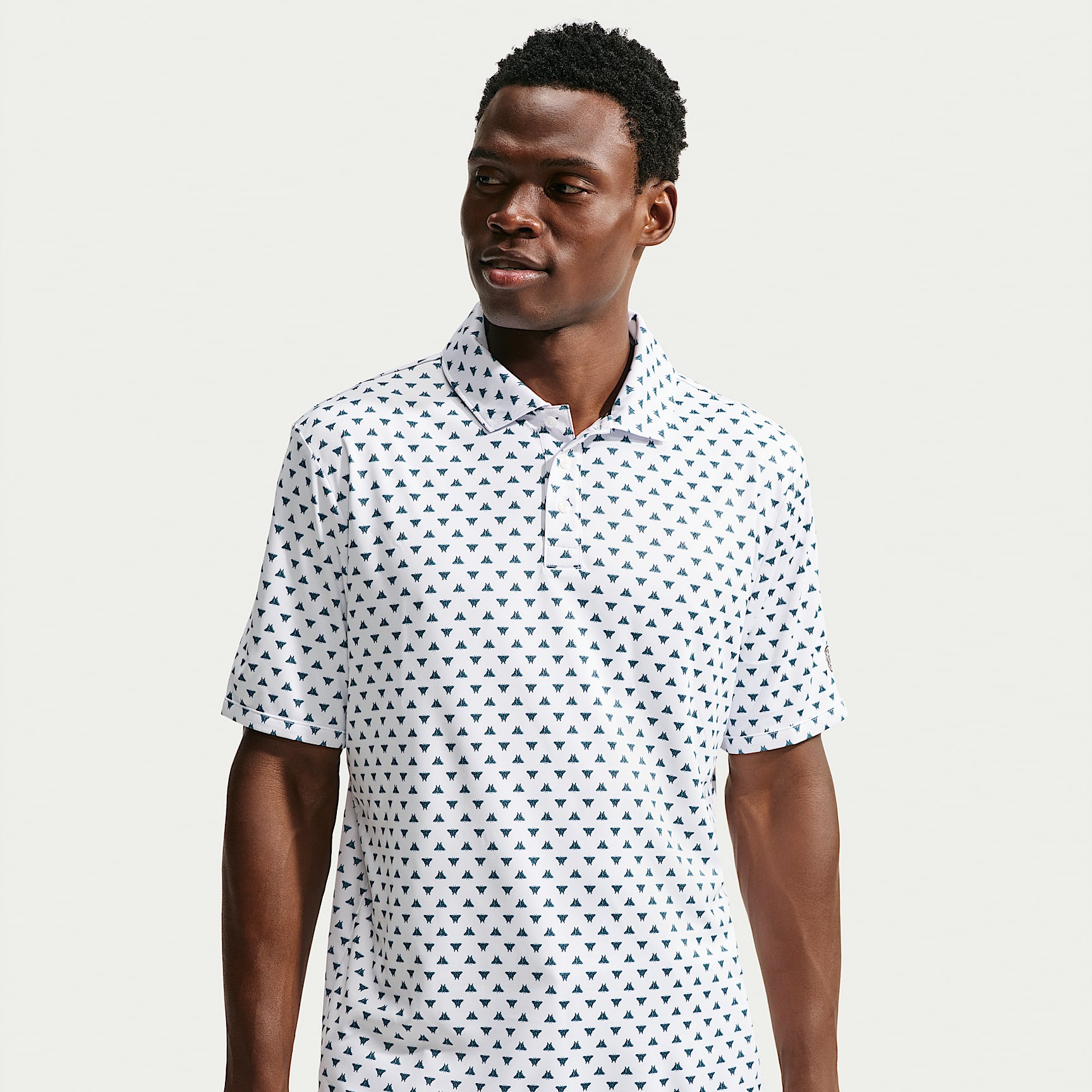 Nike Par Men's Dri-FIT Printed Golf Polo. Nike IL